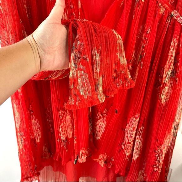 Free People Dahlia Tunic with Sleeve Detail in Vintage Floral Pop Combo Size XS - Picture 10 of 16